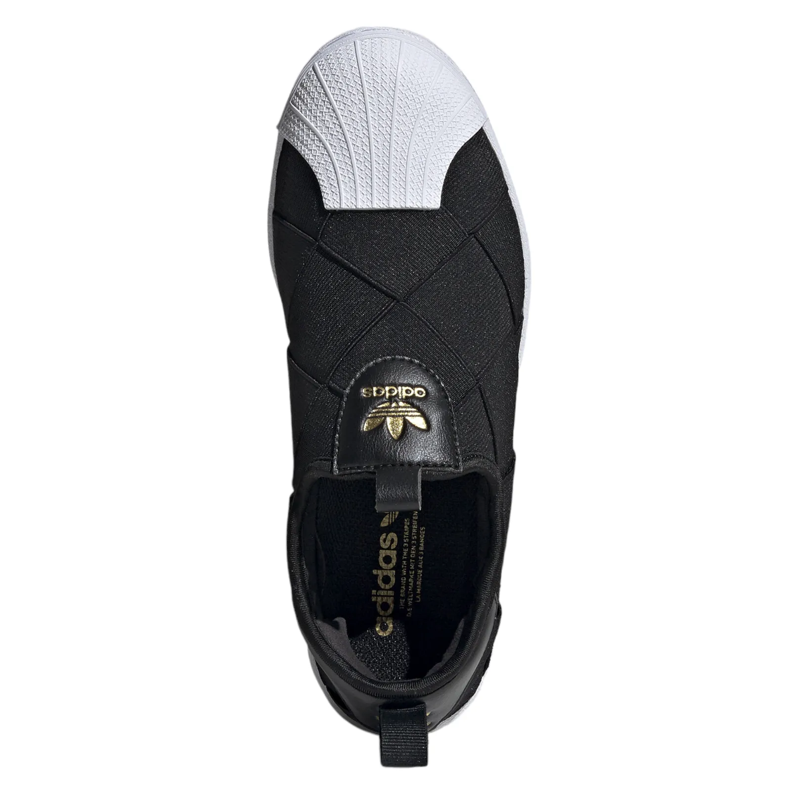 adidas Originals Womens Superstar Slip-on Shoes - Black / White
