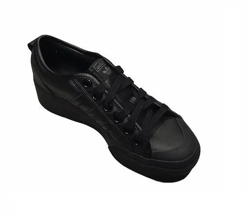 Adidas scarpa sneakers con zeppa da donna Nizza Platform FW0266 nero