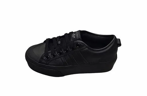 Adidas scarpa sneakers con zeppa da donna Nizza Platform FW0266 nero