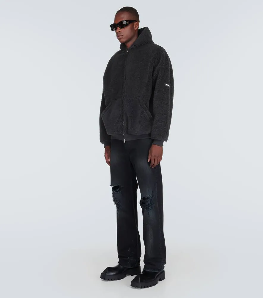 Balenciaga Oversized fleece hoodie