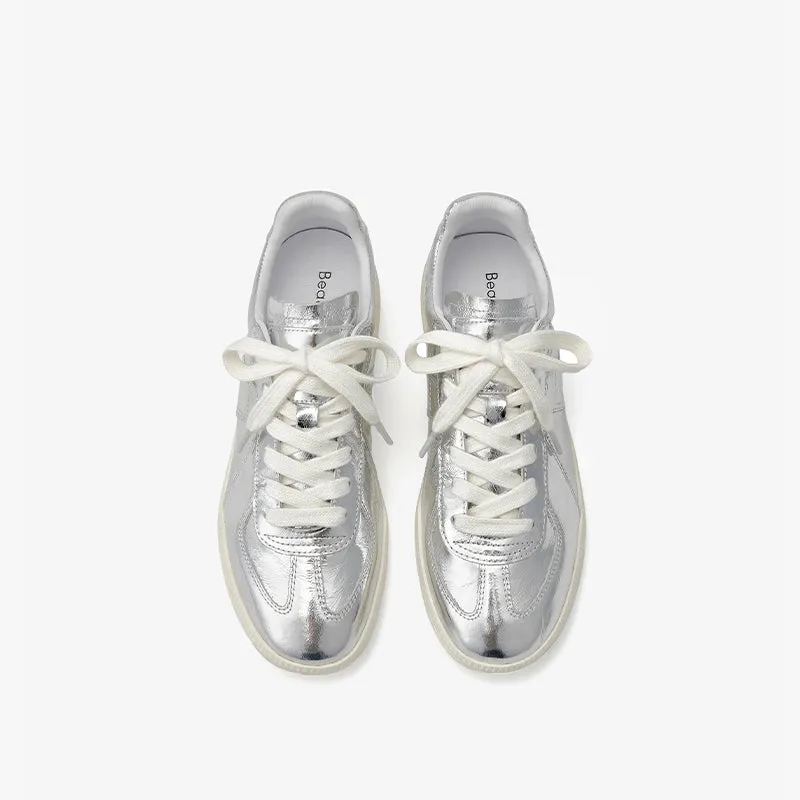 BeauToday Retro Casual Sneakers with Patchwork Design for Women
