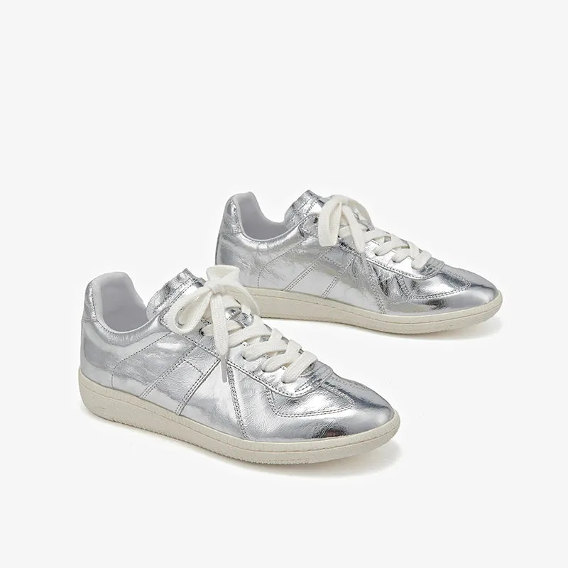 BeauToday Retro Casual Sneakers with Patchwork Design for Women