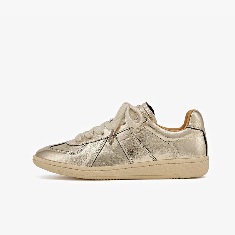 BeauToday Retro Casual Sneakers with Patchwork Design for Women