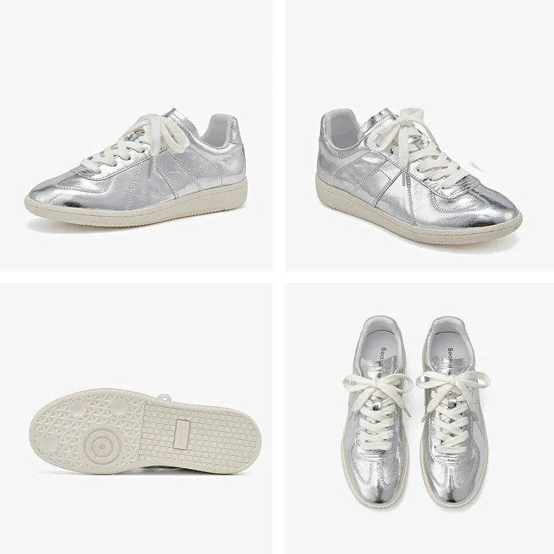 BeauToday Retro Casual Sneakers with Patchwork Design for Women