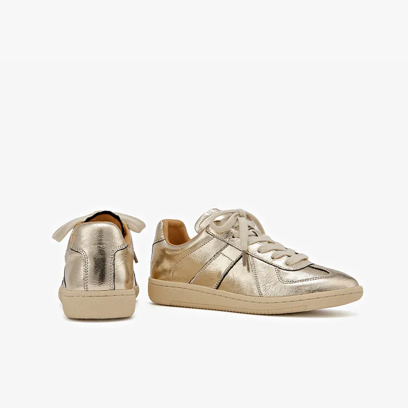 BeauToday Retro Casual Sneakers with Patchwork Design for Women