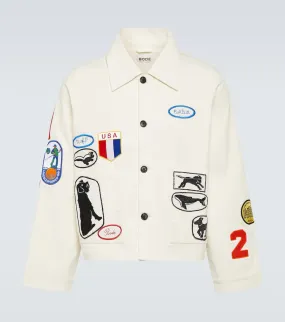 Bode Cambridge patch-appliqu√É¬© cotton canvas jacket