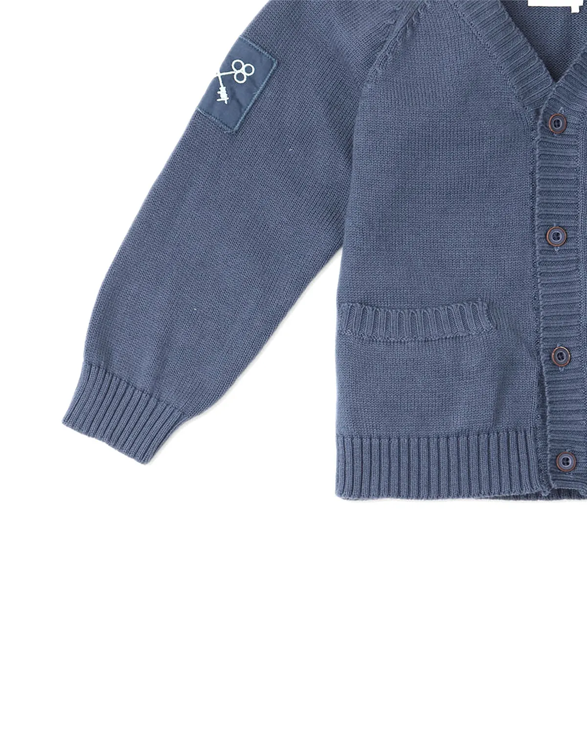 BOYS CHEVRON SLEEVES CARDIGAN