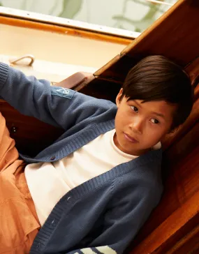 BOYS CHEVRON SLEEVES CARDIGAN