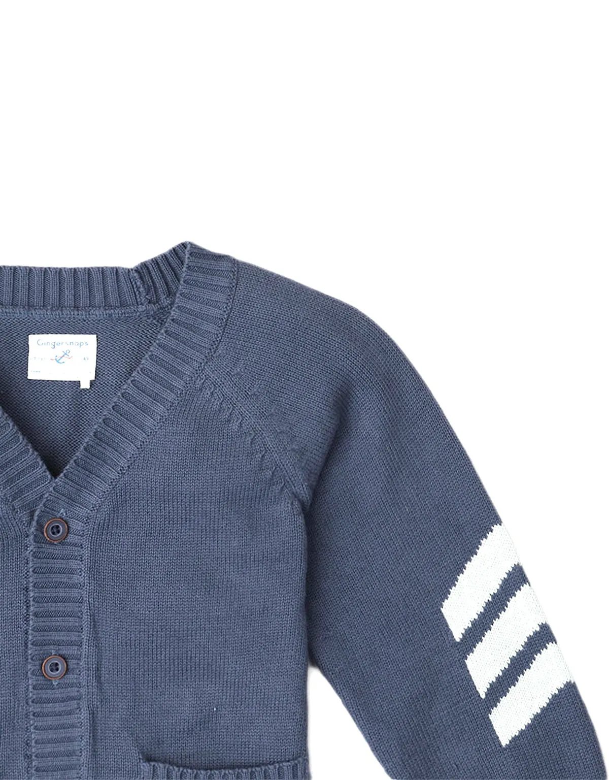 BOYS CHEVRON SLEEVES CARDIGAN