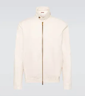 Brunello Cucinelli Cotton-blend gabardine blouson jacket