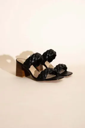 BUGGY-S Braided Straps Mule Heels Sandals