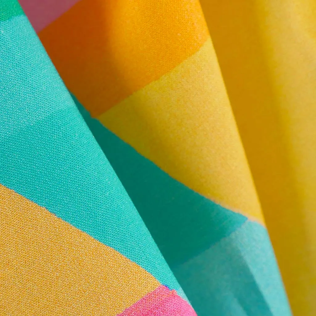 Cotton Voile - Aqua Midnight Summer Swim Woven Fabric by Nerida Hansen