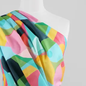 Cotton Voile - Aqua Midnight Summer Swim Woven Fabric by Nerida Hansen