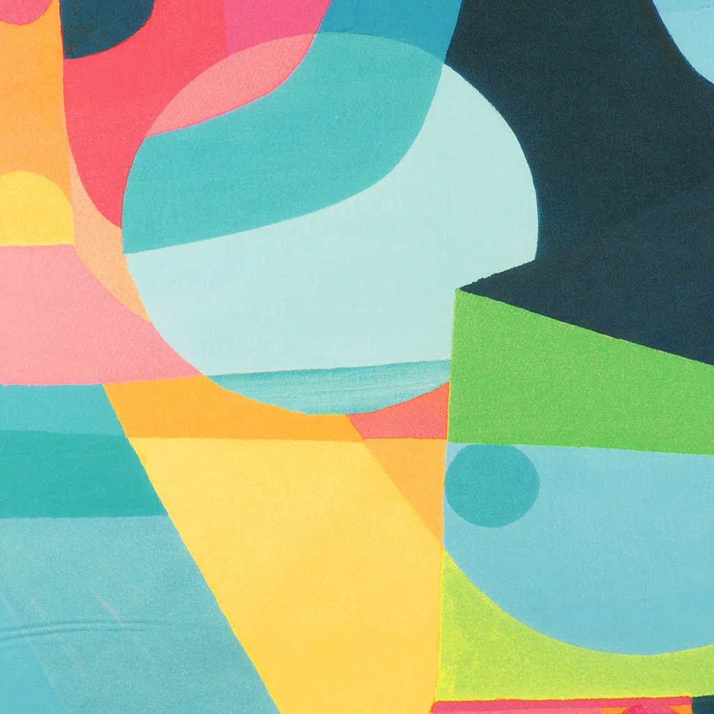 Cotton Voile - Aqua Midnight Summer Swim Woven Fabric by Nerida Hansen