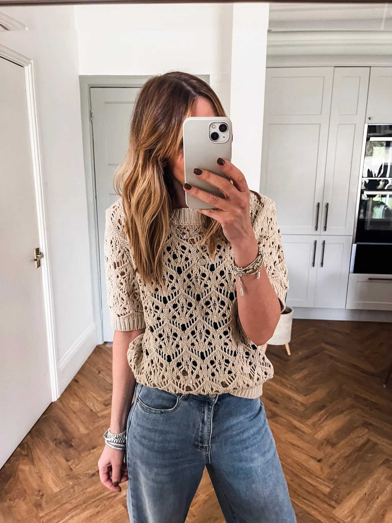 Crochet Short Sleeve Jumper