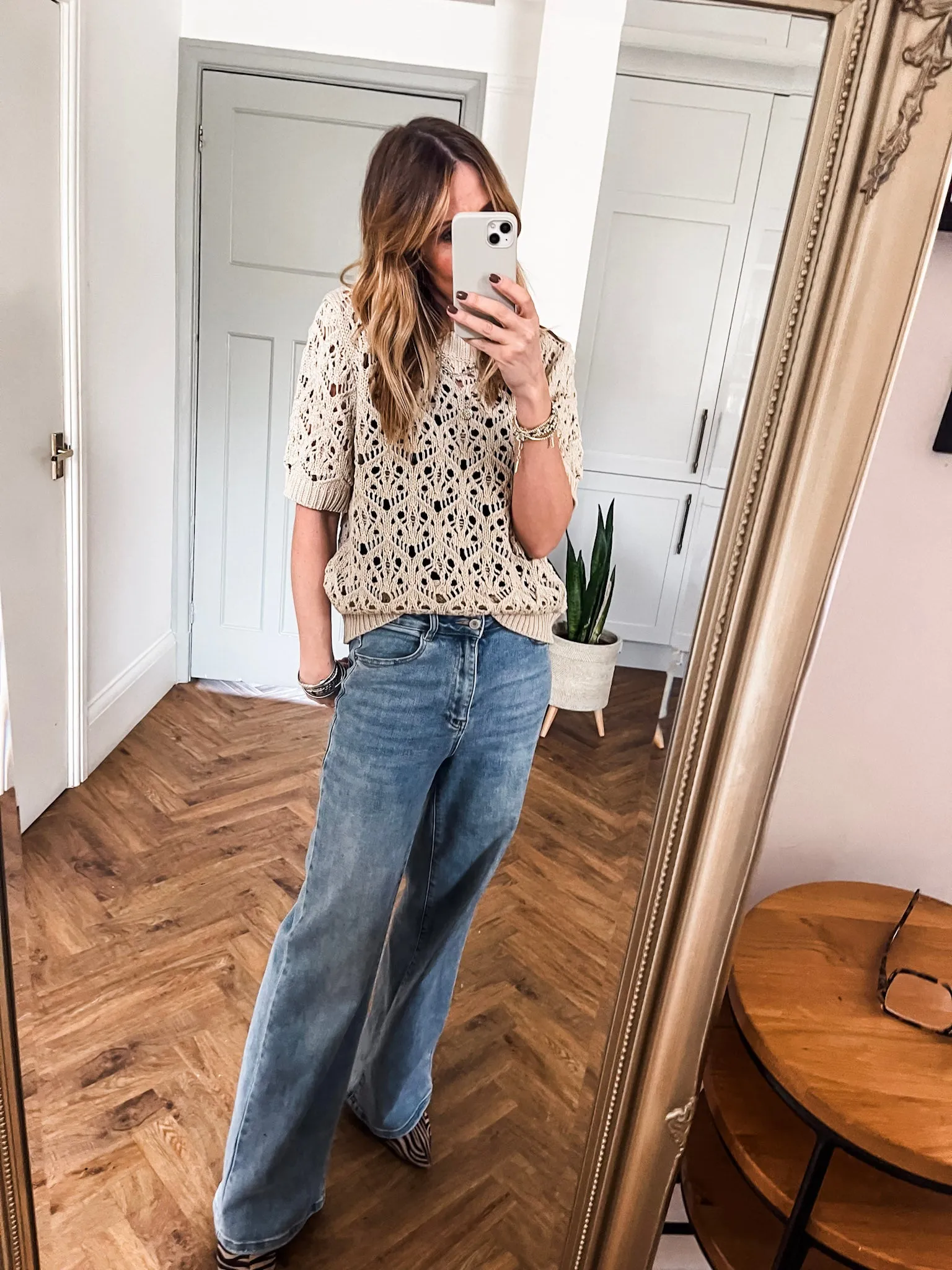 Crochet Short Sleeve Jumper
