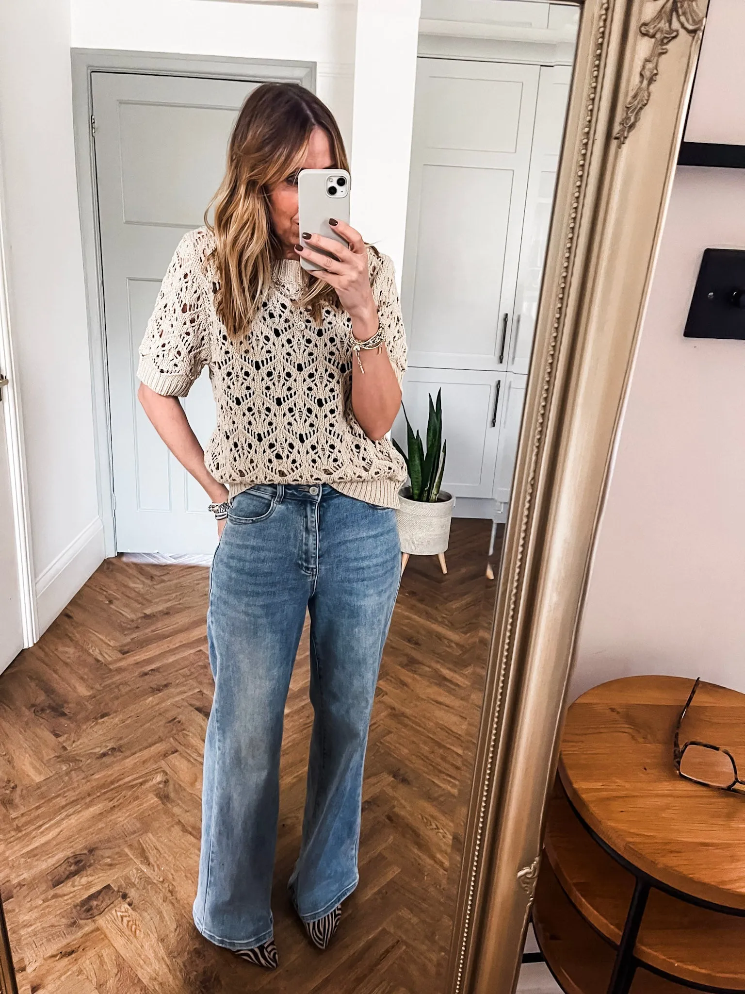 Crochet Short Sleeve Jumper