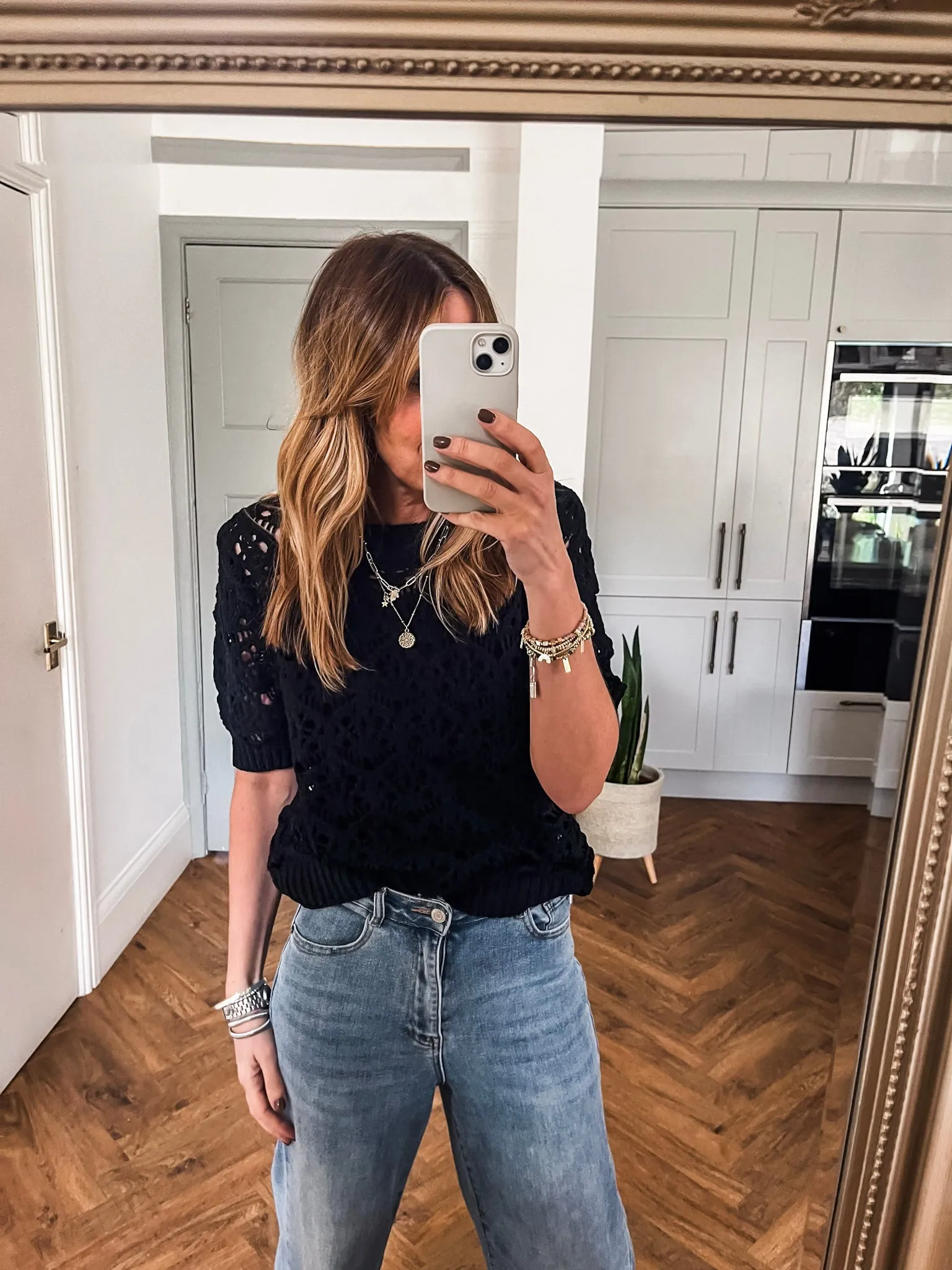Crochet Short Sleeve Jumper