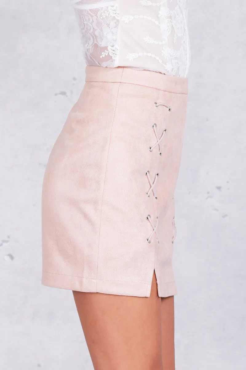 High Waist Skirt Of Cotton