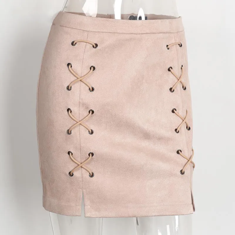 High Waist Skirt Of Cotton