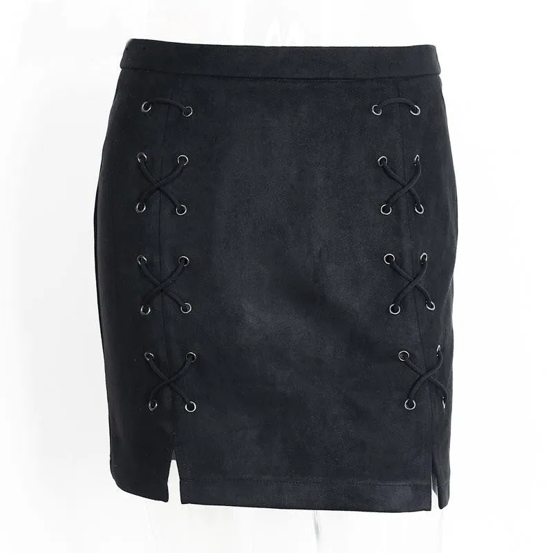 High Waist Skirt Of Cotton