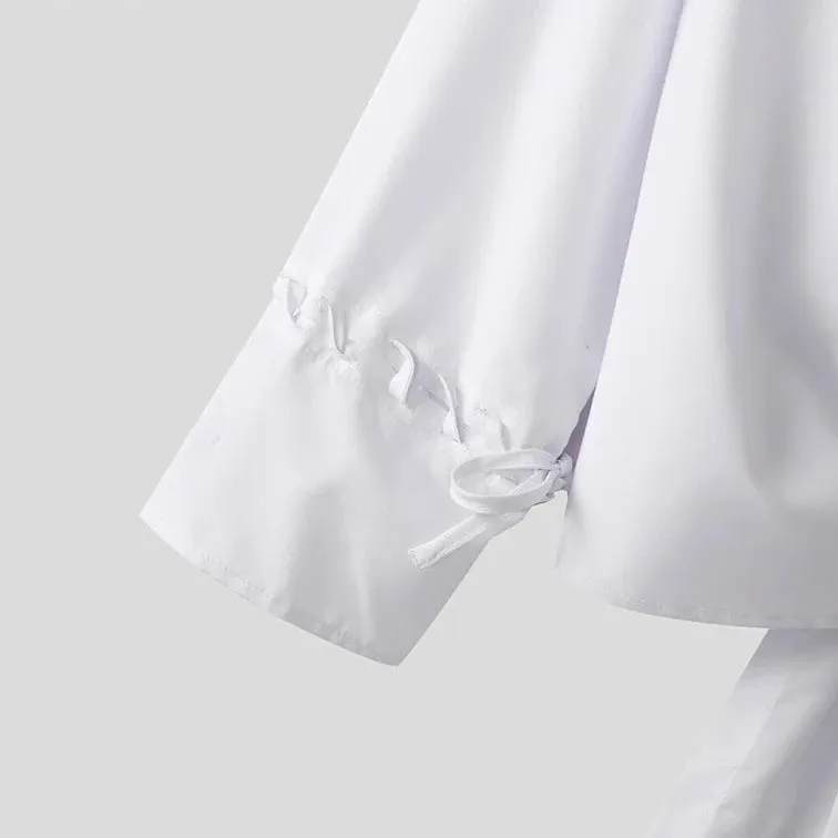 Loose Tie Up Blouse