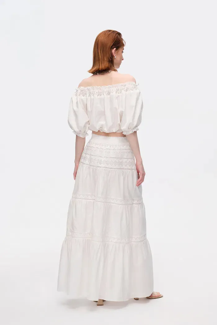 Luise Maxi Skirt in Silk Cotton