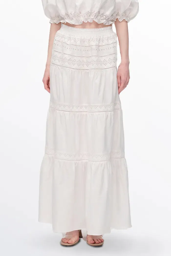 Luise Maxi Skirt in Silk Cotton