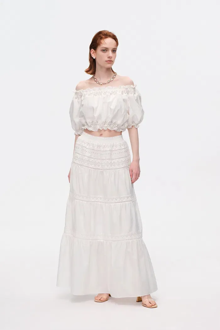 Luise Maxi Skirt in Silk Cotton