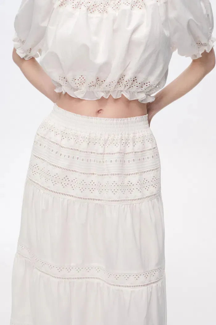 Luise Maxi Skirt in Silk Cotton