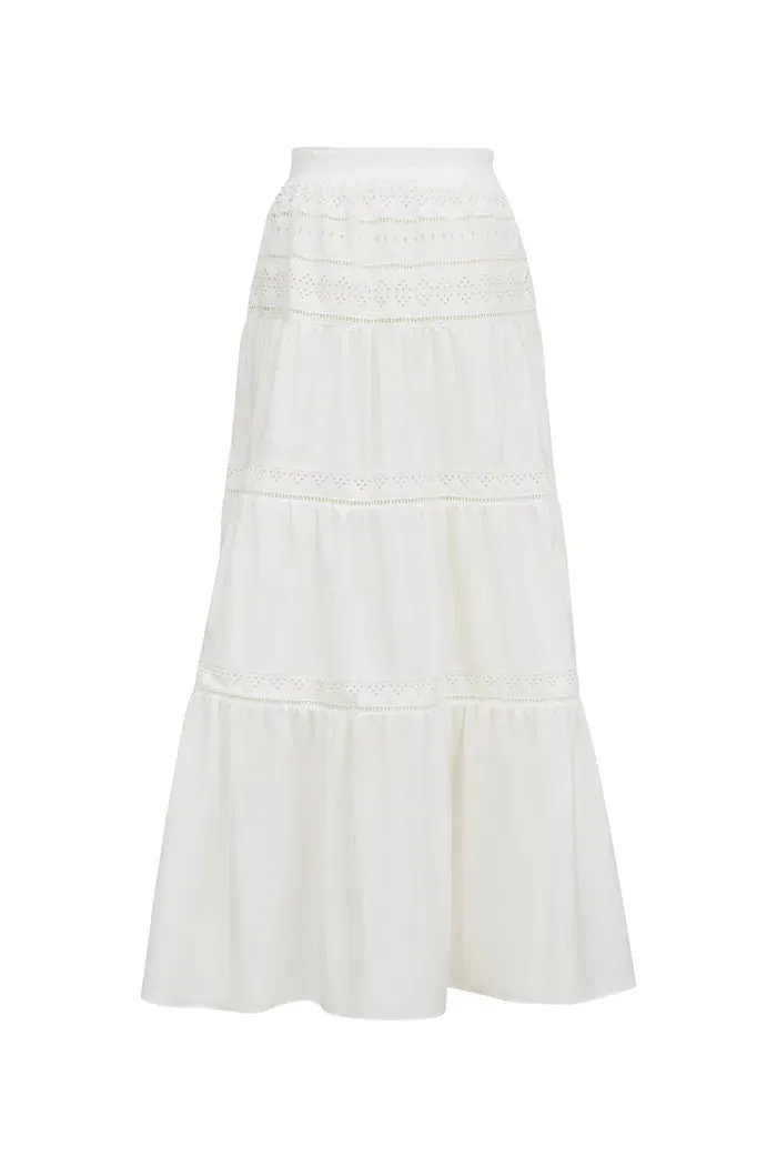 Luise Maxi Skirt in Silk Cotton