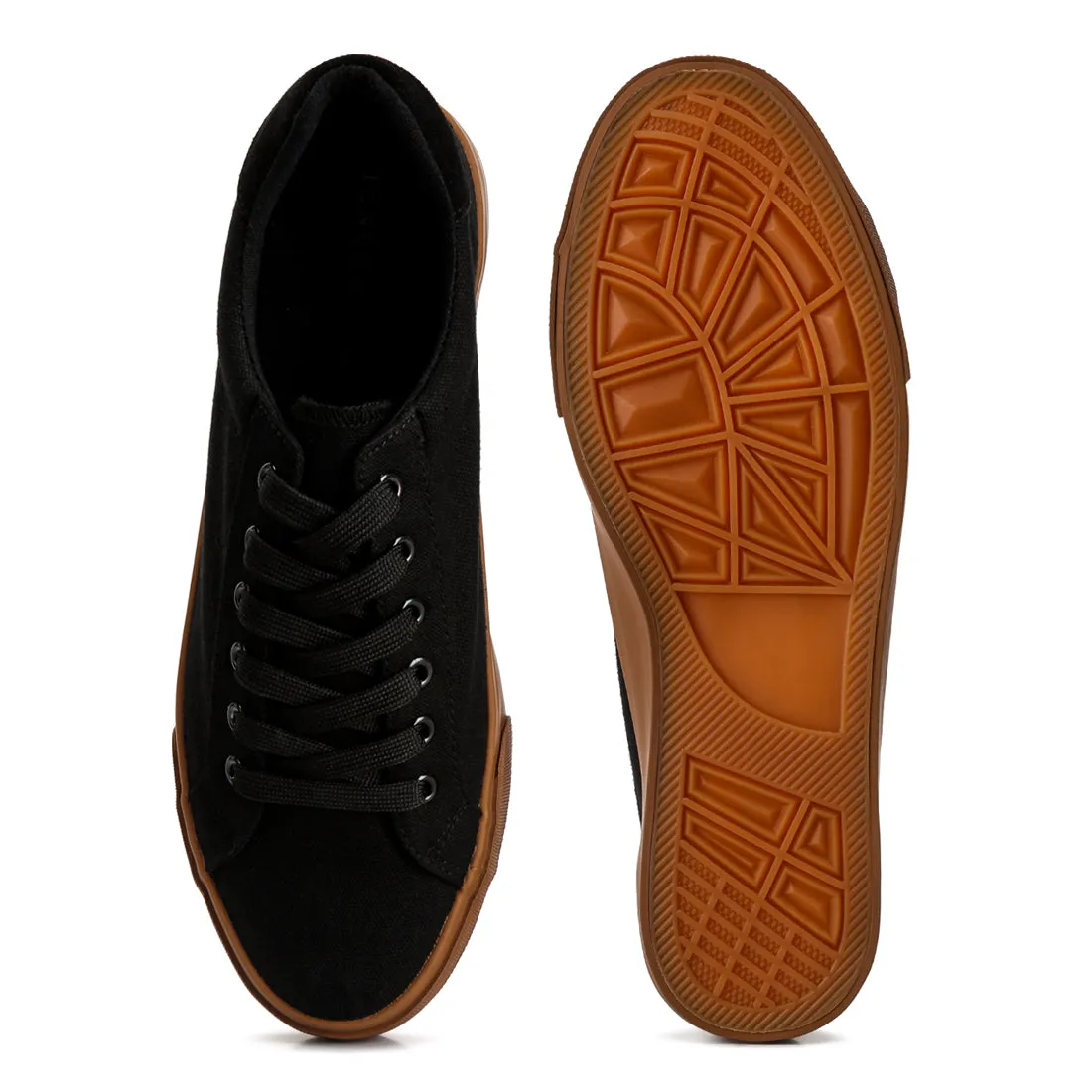 Men's Color Block Casual Canvas Sneakers