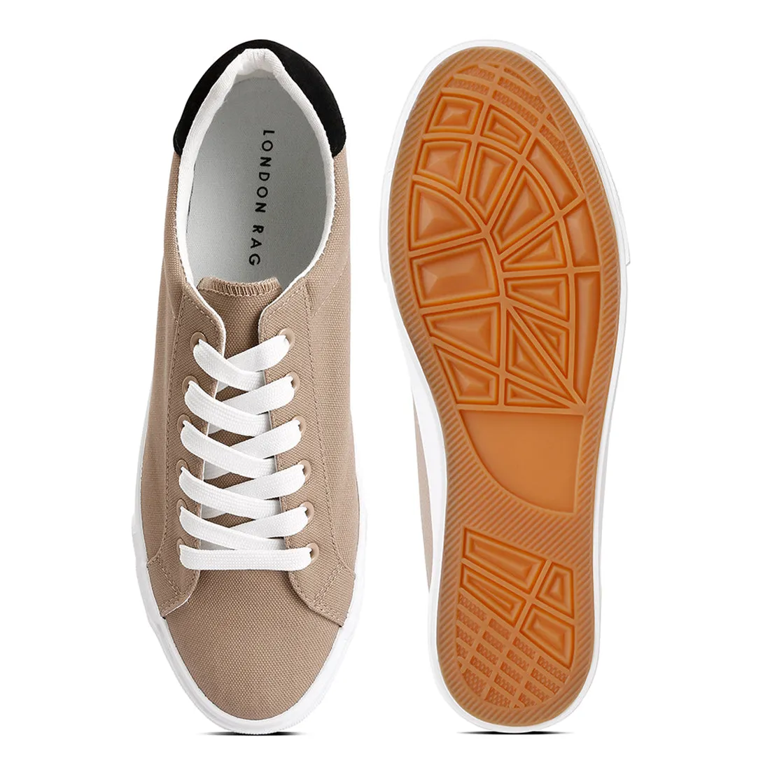 Men's Color Block Casual Canvas Sneakers