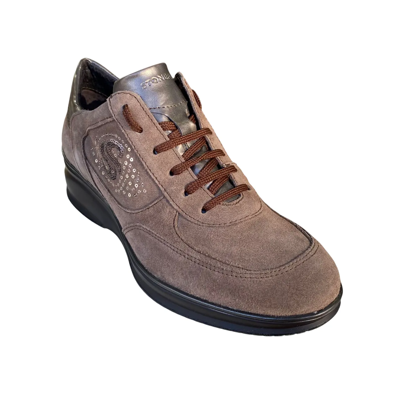 Stonefly scarpa sneakers da donna  Travel 6 Velour 107516 E89 almond
