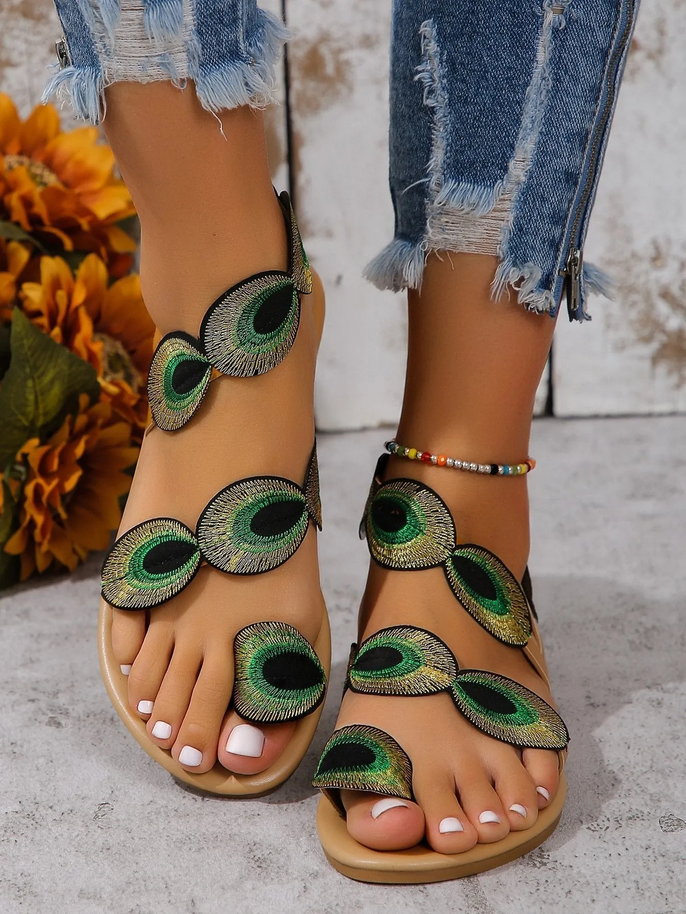 Stylish Slingback Thong Sandals