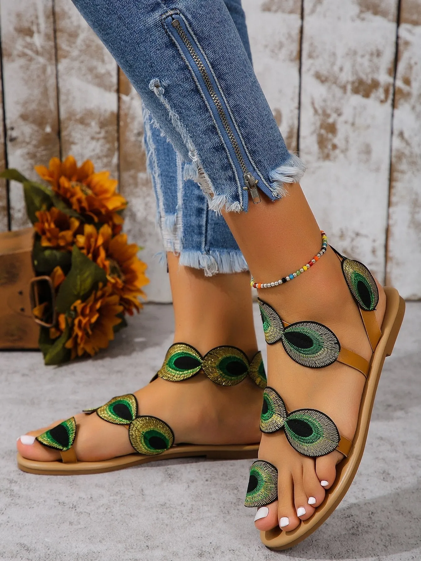 Stylish Slingback Thong Sandals
