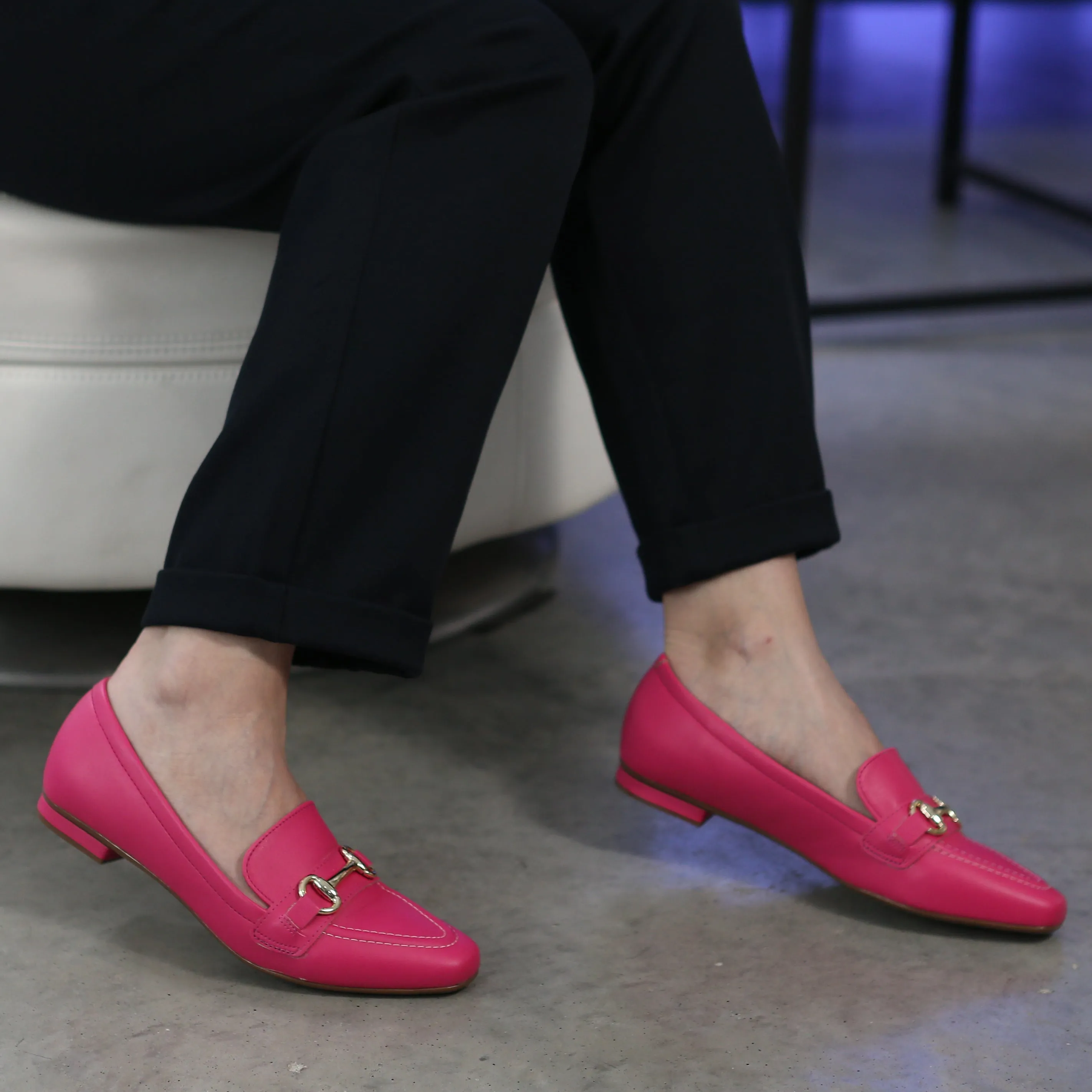 Vizzano 1351-106 Flat Loafer in Pink Napa
