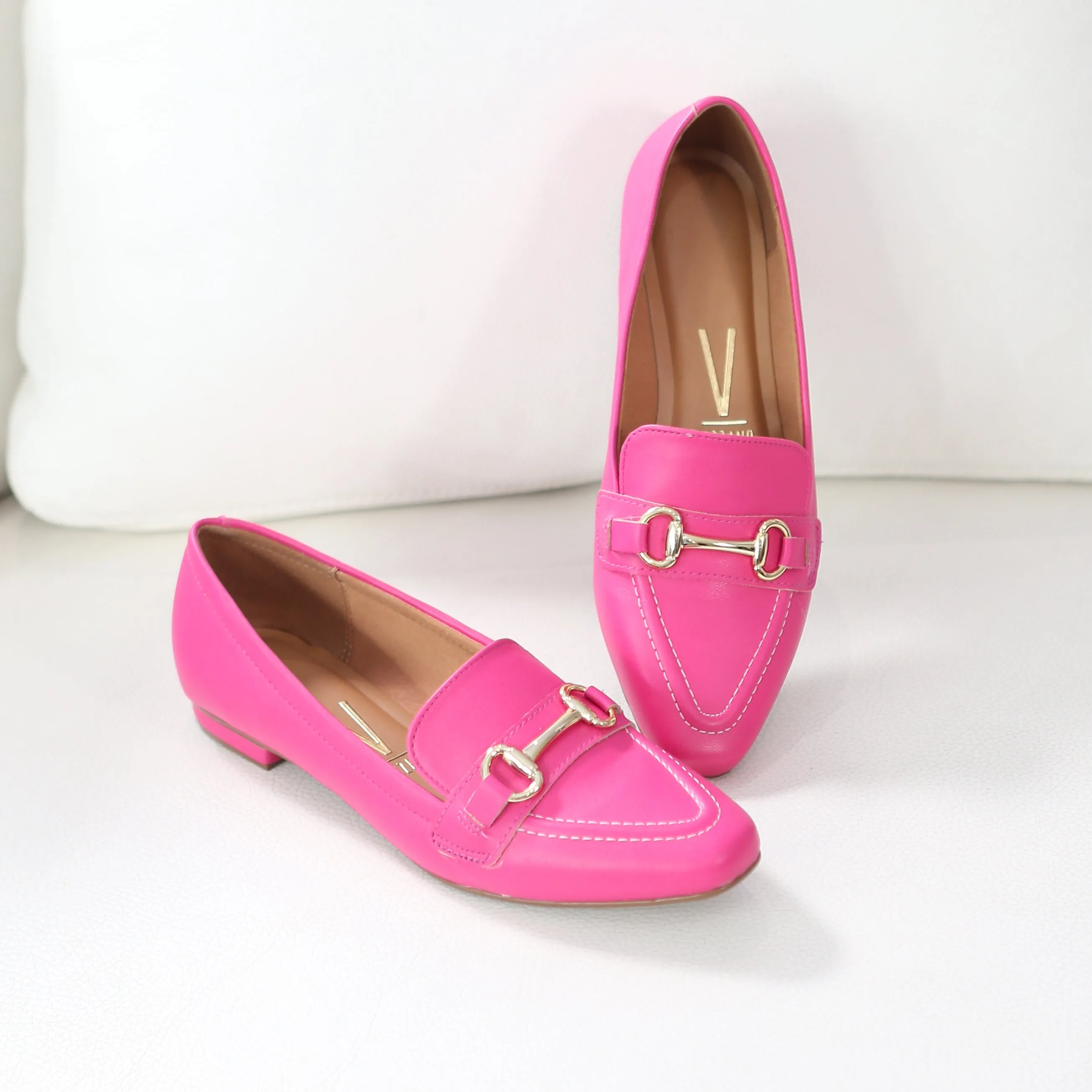 Vizzano 1351-106 Flat Loafer in Pink Napa