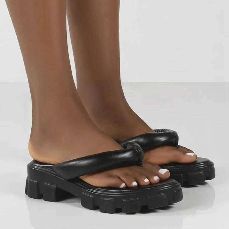 Women's Colorful Platform Flip Flop