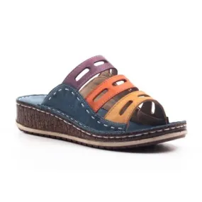 Women’s Hollow Out Flip Flops – Fashion Mixed Colors Wedge Platform Sandals