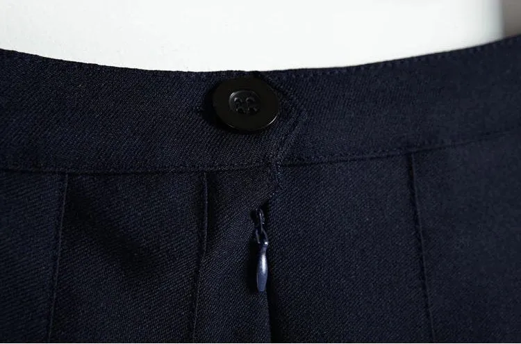 Women's Summer High Waist Pleated A-Line Mini Skirt